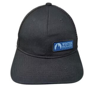 Flylow Winter Wildlands Alliance Trucker Hat Black Blue OS Snapback Mesh Patch
